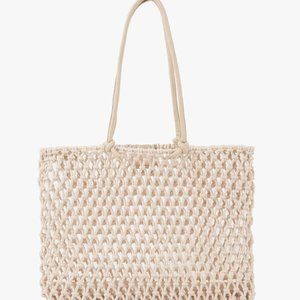 ClareV Sandy Shoulder Bag in Natural